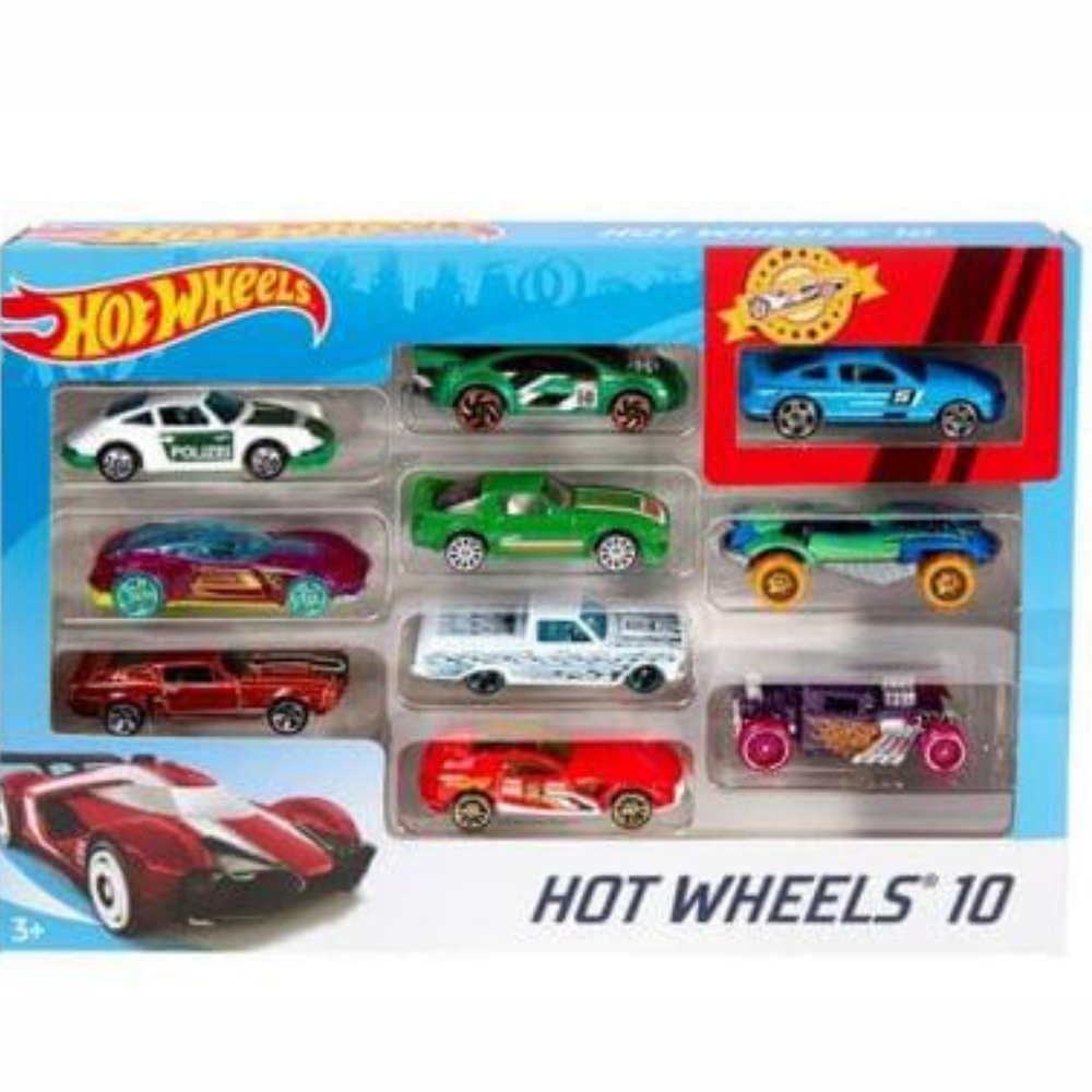 10 Pack Die-Cast Metal Toy Cars Set – Mini Racing Car Collection for Kids