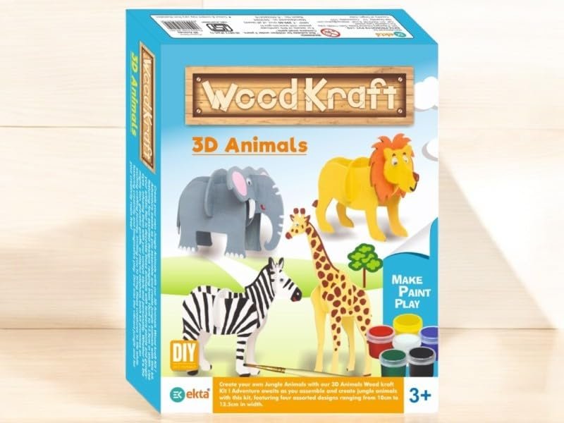 WoodKraft 3D Animals DIY Kit