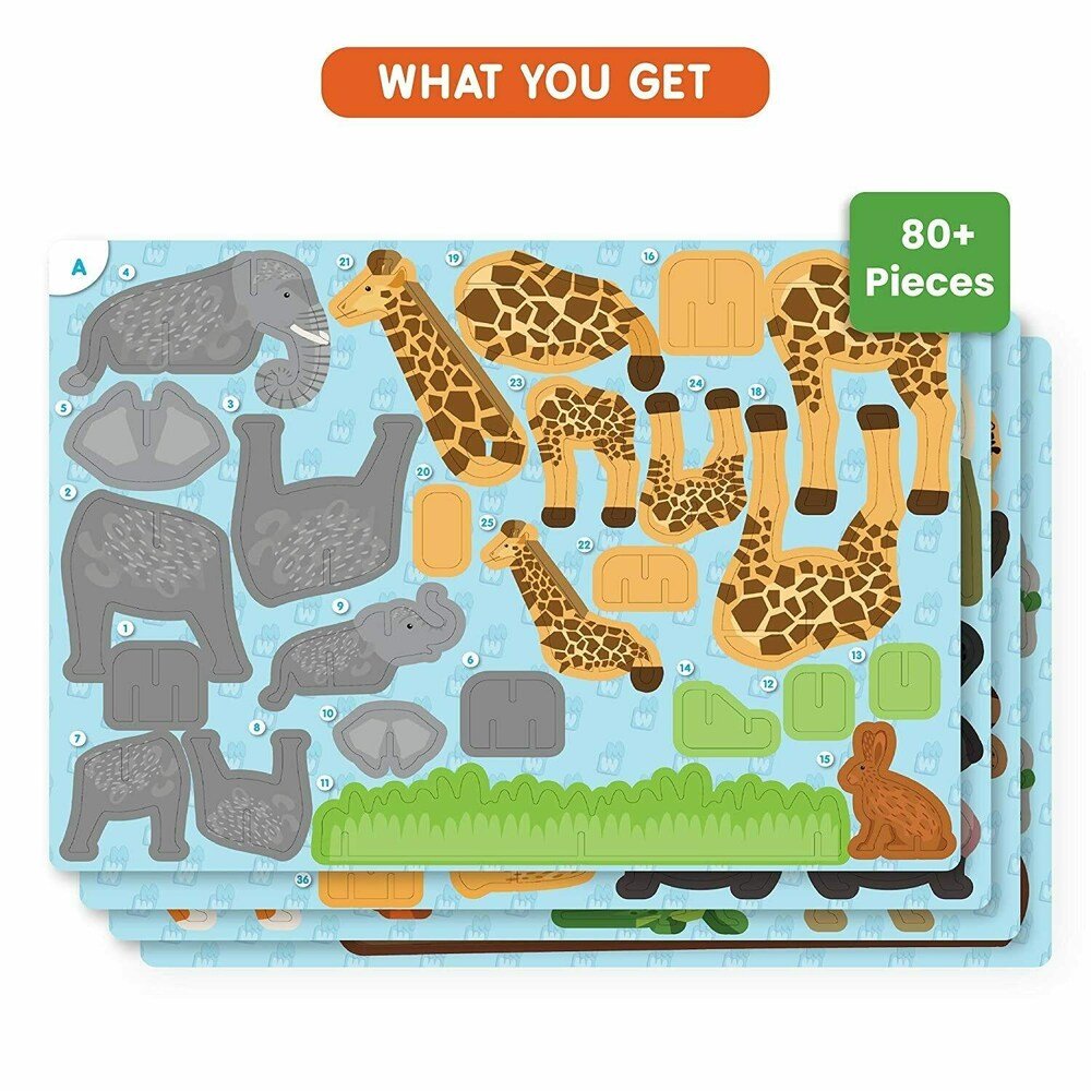 WoodKraft 3D Animals DIY Kit - Image 2