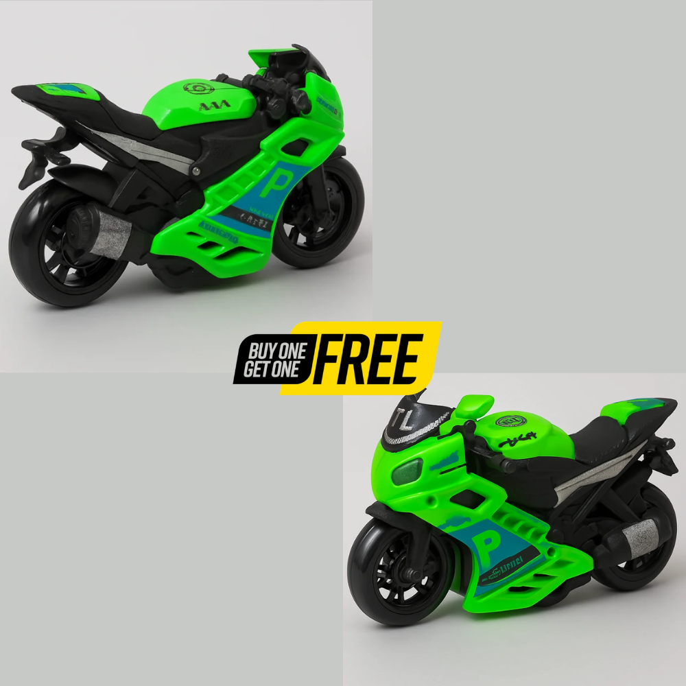 Buy 1 Get 1 Free Turbo Green Super Racing Bike Toy for Kids