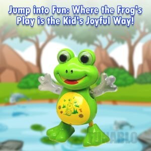 Interactive Dancing Frog Toy with Lights and Music for Kids, Kidzosmile