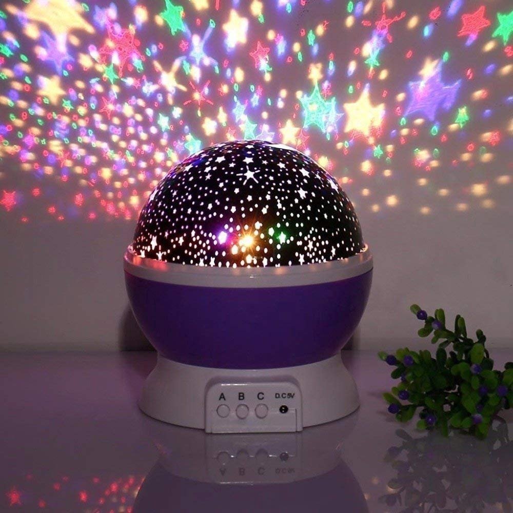 Starry Sky Rotating Night Light Projector, KidzoSmile