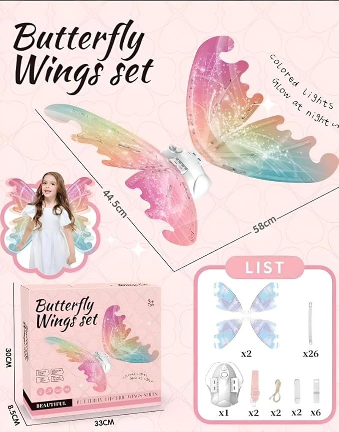 Magic Glow Electric Moving Butterfly Wings - Image 2