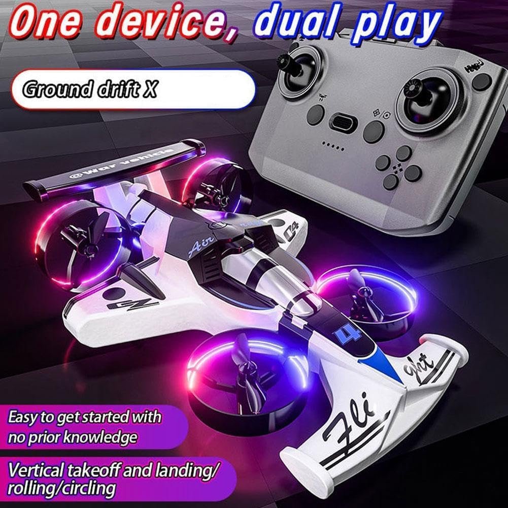 Ground Drift X 2-in-1 Flying RC Car, KidzoSmile