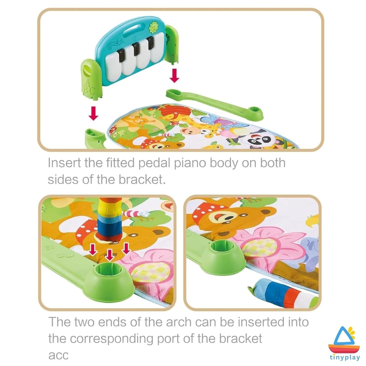Kick and Play Piano Baby Gym Mat for 0-3 years Baby - Image 3