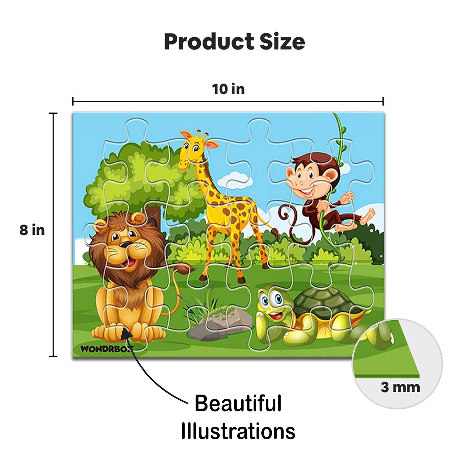WONDRBOX Animal World: 4-Pack of 12-Piece Puzzles - Image 10