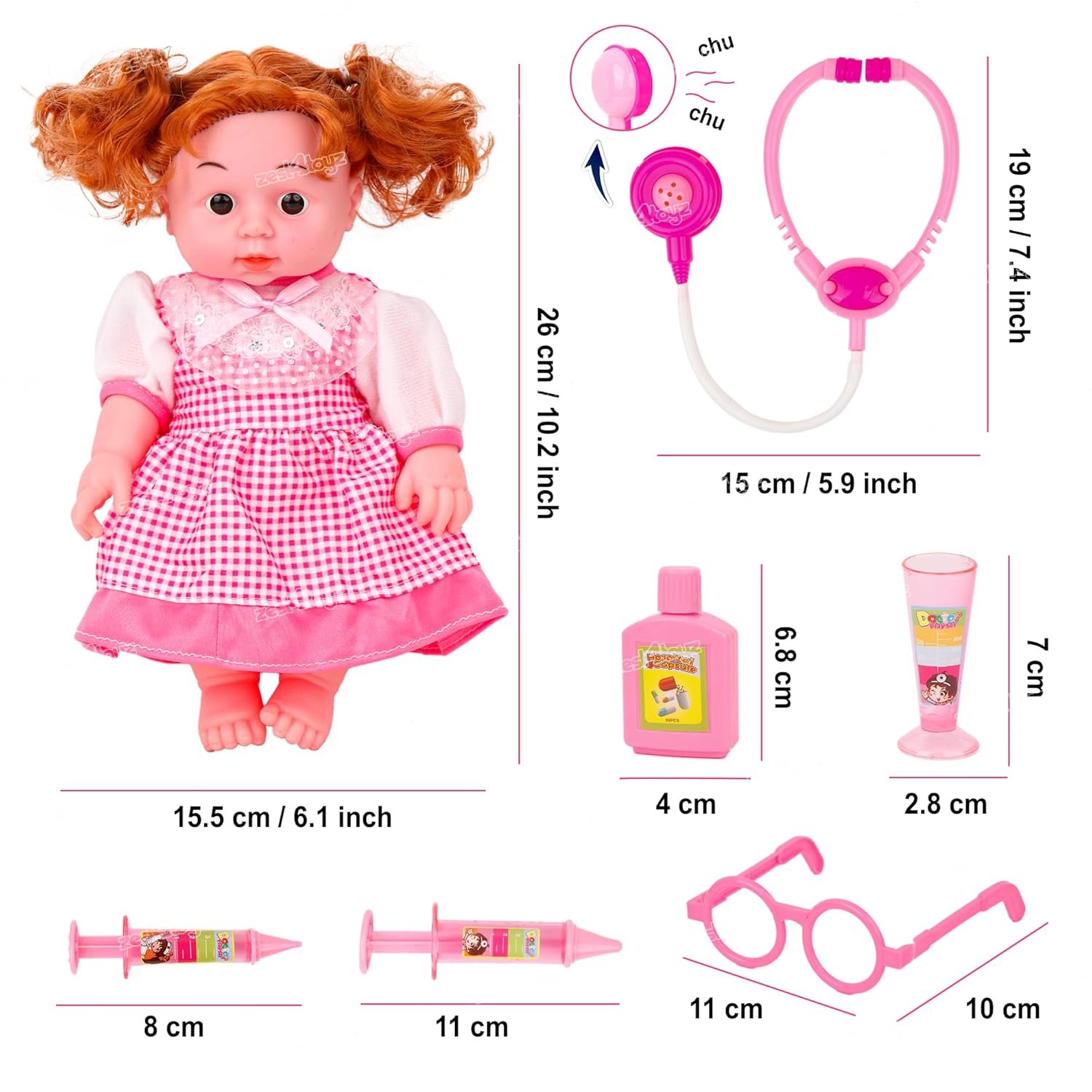 My Honeys Baby Doll Doctor Play Set - Image 6