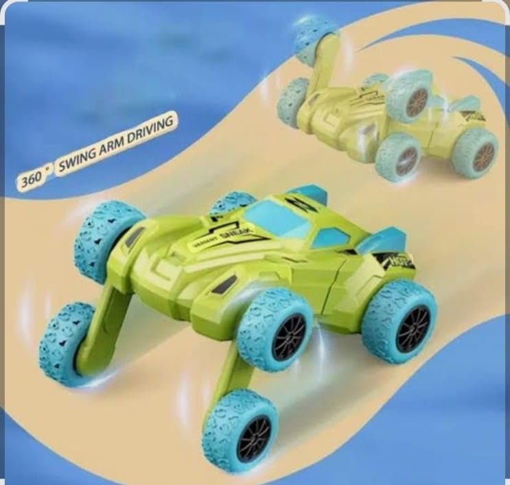 KidzoSmile Ultimate 360° Swing Arm RC Stunt Car – Off-Road High-Speed Crawler - Image 5