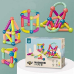 42 Pieces Magnetic Sticks & Balls Building Set – STEM Learning Construction Toy for Kids