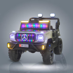 Kids 4x4 Electric Ride-On Jeep with LED Lights & Music – Battery Powered SUV Car Toy