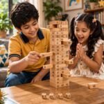 Classic Numbered Wooden Tumble Tower Game