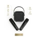 Portable Kids Karaoke Machine with Dual Microphones - 5 Magic Voices Singing Gift for Boys & Girls